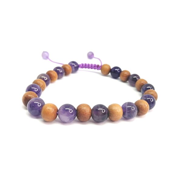 Pulsera Mala Sándalo con Amatista