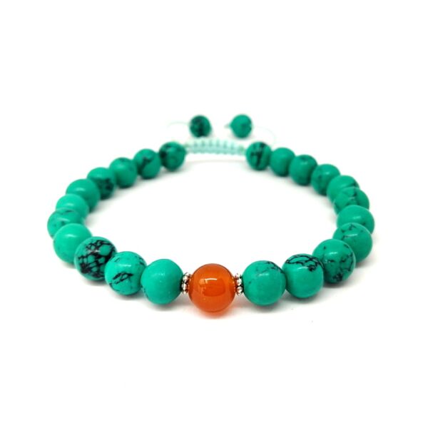 Pulsera Mala Turquesa con Piedras Preciosas