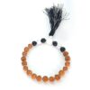 Pulsera Mala Semillas de Rudraksha con Howlita