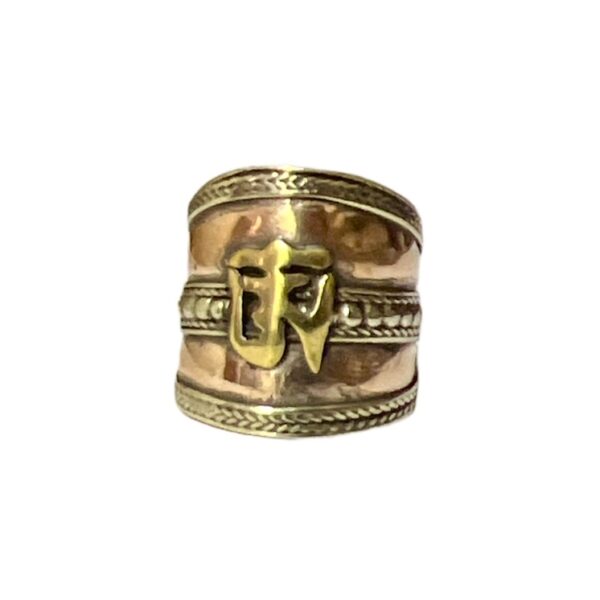 Anillo Om Tibetano De Cobre