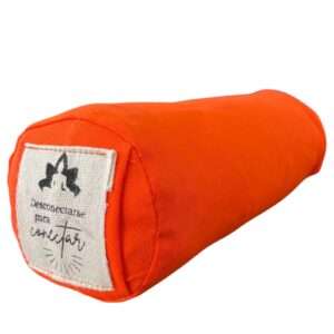 Bolster Pequeño Naranja 26x9cm para Yoga