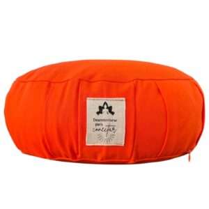 Zafu Redondo Grande con Tablones Naranja