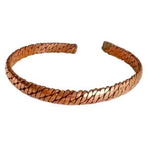 Brazalete Tibetano de Cobre Trenzado