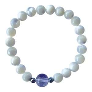 Pulsera Mala Madre Perla con Hematita y Cristal