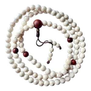 Japa Mala de Magnesita con Madera de Padauk