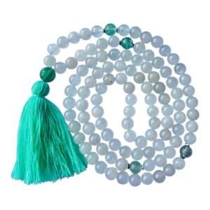 Japa Mala Jade Blanco