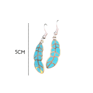 Aretes de Cobre Tibetano – Símbolo de Hoja